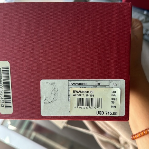 Valentino Rockstud Wedge Sandals - Picture 8 of 8